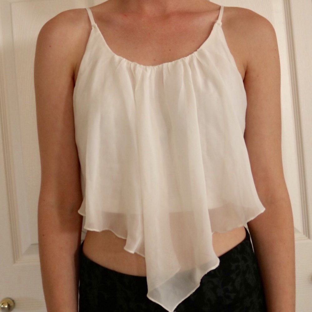 Flowy boho crop top